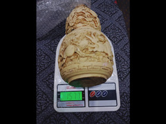 زهريه من العاج الابيض Vase made of white ivory - 2