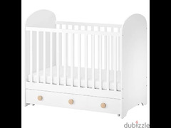 Ikea “GONATT” baby cot with drawer - سرير أيكيا للبيبي - 3
