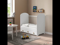 Ikea “GONATT” baby cot with drawer - سرير أيكيا للبيبي - 5
