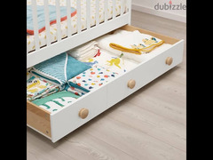 Ikea “GONATT” baby cot with drawer - سرير أيكيا للبيبي - 6